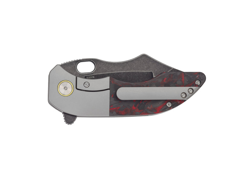 War Pig P Series Red Marbled Carbon Fibre