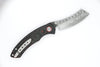 DAMASTEEL Hell Razor P Series RED MARBLED Carbon Fiber Handle