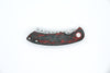 DAMASTEEL Hell Razor P Series RED MARBLED Carbon Fiber Handle