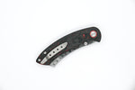 DAMASTEEL Hell Razor P Series RED MARBLED Carbon Fiber Handle