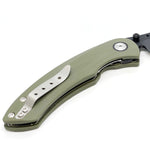 Hell Razor P Series OD Green Handle W/ PVD Black Blade