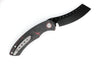 Hell Razor P Series Red Marbled Carbon Fiber Handle Black PVD Blade