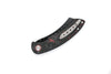 Hell Razor P Series Red Marbled Carbon Fiber Handle Black PVD Blade