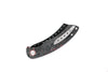 Hell Razor P Series Red Marbled Carbon Fiber Handle Black PVD Blade