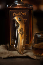 Jeremy Siers Exclusive Patina Hell Razor P Series Brass Handle w/ Satin Blade