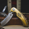 Jeremy Siers Exclusive Patina Hell Razor P Series Brass Handle w/ Satin Blade